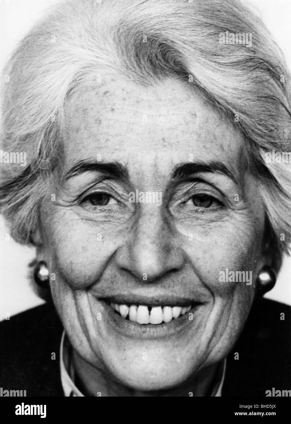 Hamm-Bruecher, Hildegard, * 11. 5.1921, politicien allemand (FDP), portrait, congrès du FDP Party, Saarbrucken, 23.02.1985, Banque D'Images