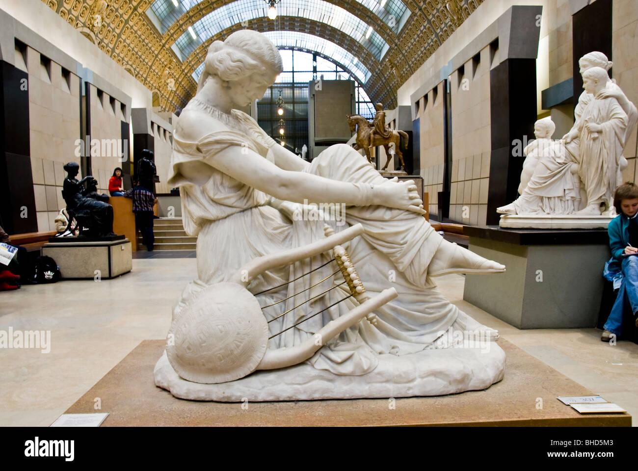 Paris, France, monuments français, Musée d'Art, Musée d'Orsay, intérieur, Galerie d'Art, sculptures françaises exposées, Haut musée d'Art Banque D'Images