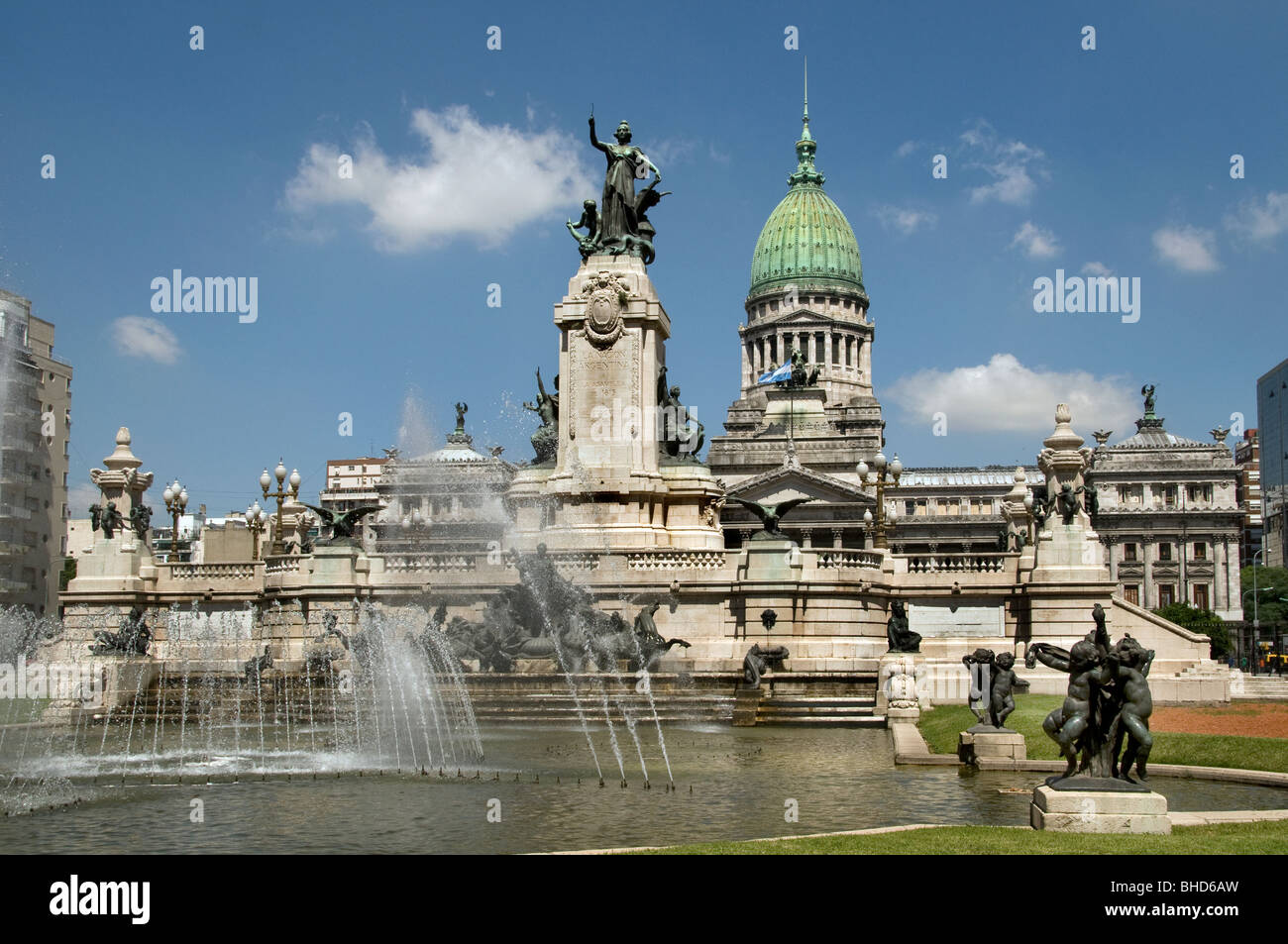 Palacio del Congreso des congrès de Buenos Aires Argentine Monserrat gouvernement Banque D'Images