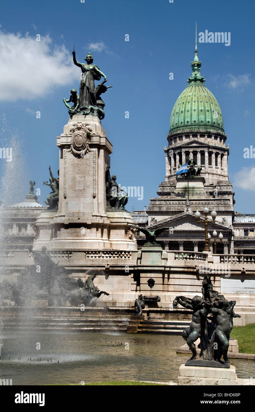 Palacio del Congreso des congrès de Buenos Aires Argentine Monserrat gouvernement Banque D'Images