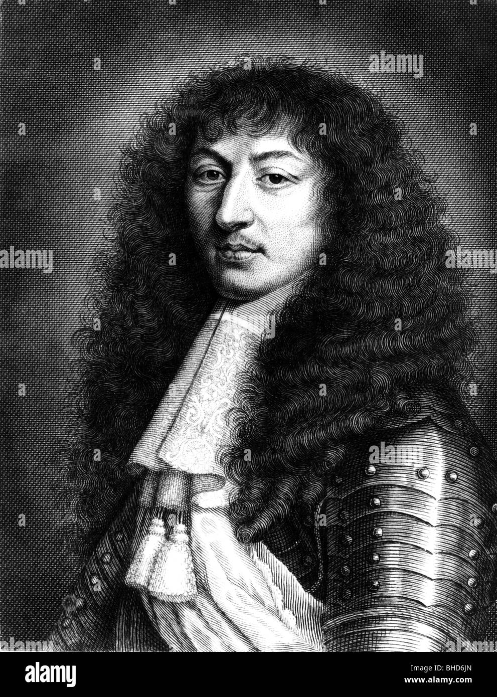 Louis XIV, 5.9.1638 - 1.9.1715, Roi de France, "Roi Soleil", demi-longueur, après peinture par Pierre Mignard, gravure sur acier par Kuehner, vers 1840, l'artiste n'a pas d'auteur pour être effacé Banque D'Images