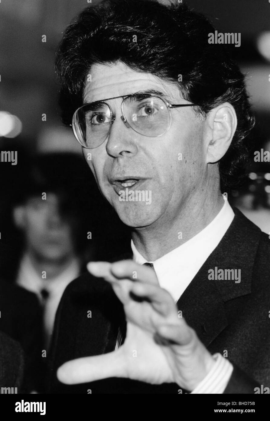 Duerr, Heinz, * 16.7.1933, homme d'affaires allemand, président exécutif de la société AEG 1980 - 1990, portrait, salon de Hanovre, 9.- 16.4.1986, Banque D'Images