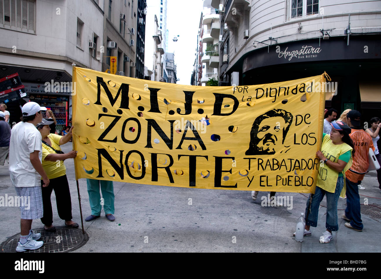 Manifestation de protestation Zona Norte Buenos Aires Argentine Town City Banque D'Images