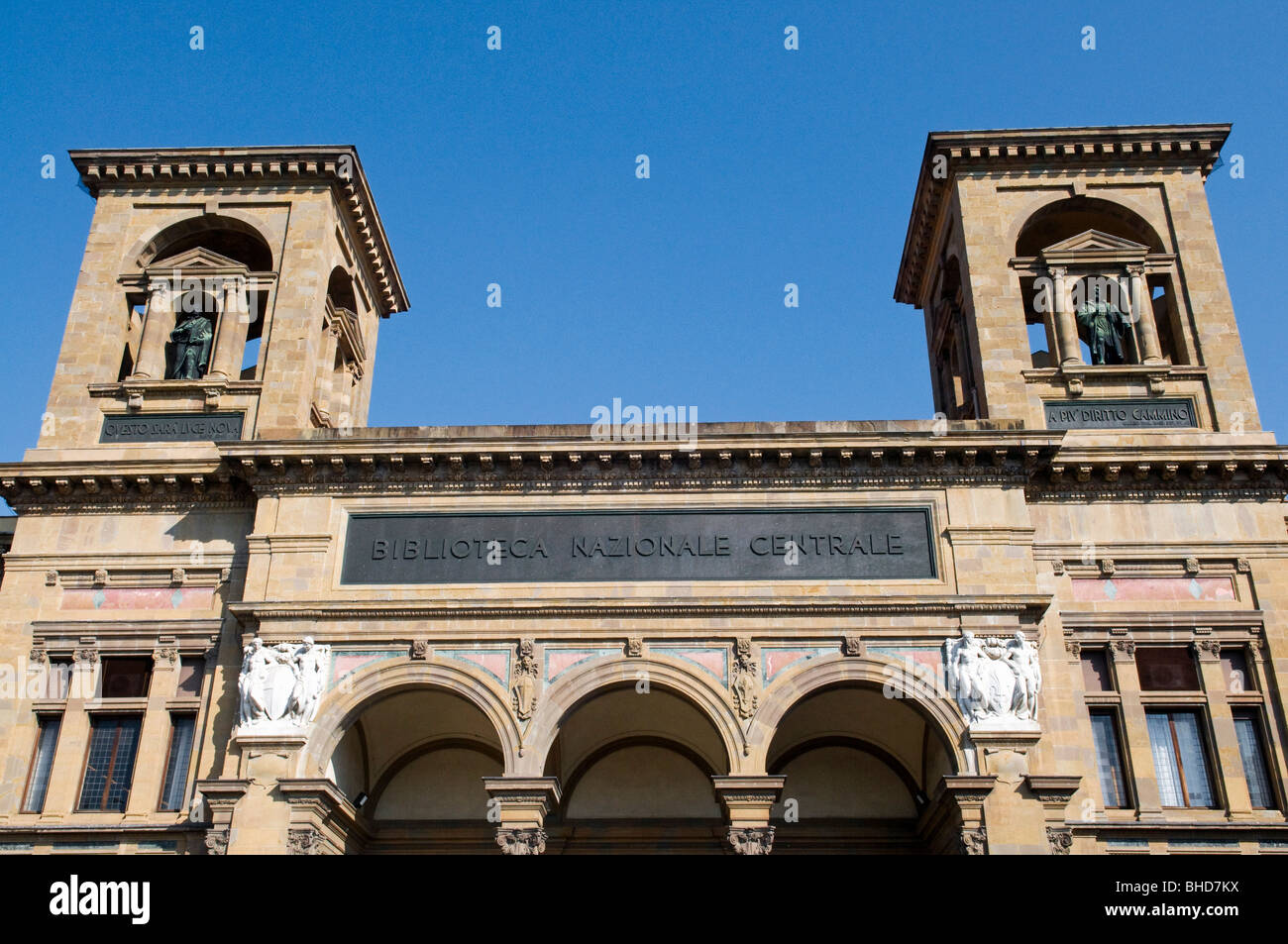 Bibliothèque nationale, Florence (Firenze), UNESCO World Heritage Site, Toscane, Italie, Europe Banque D'Images