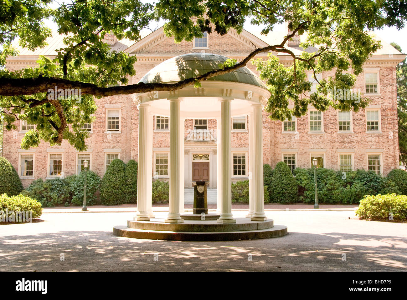 "Le Vieux Puits", le symbole non officiel de l'Université de Caroline du Nord à Chapel Hill, Caroline du Nord. Banque D'Images