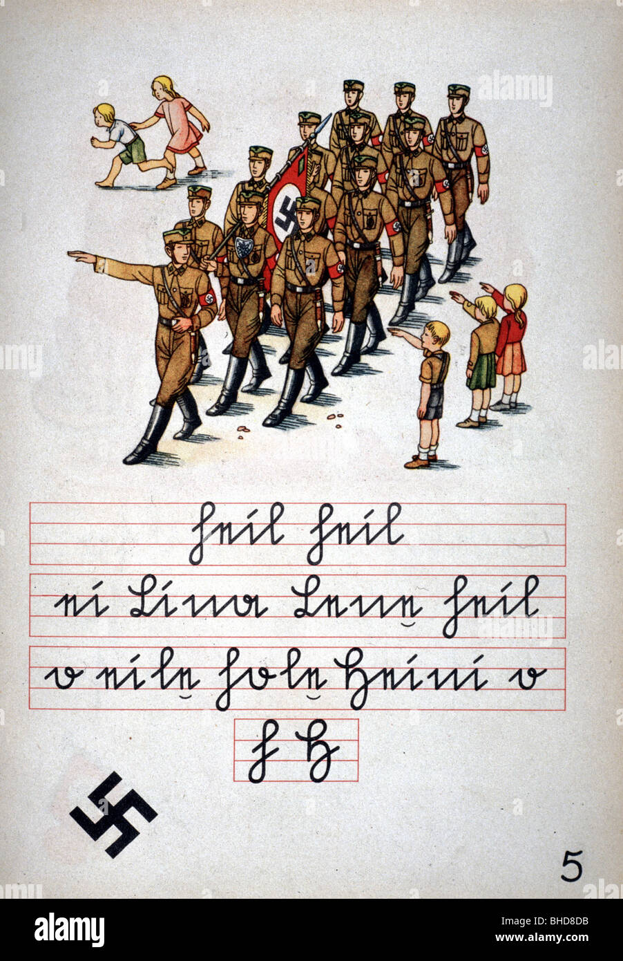 National-socialisme / nazisme, organisations, Sturmabteilung (Stormtroupes), à partir d'un livre pour enfants, vers 1936, Banque D'Images