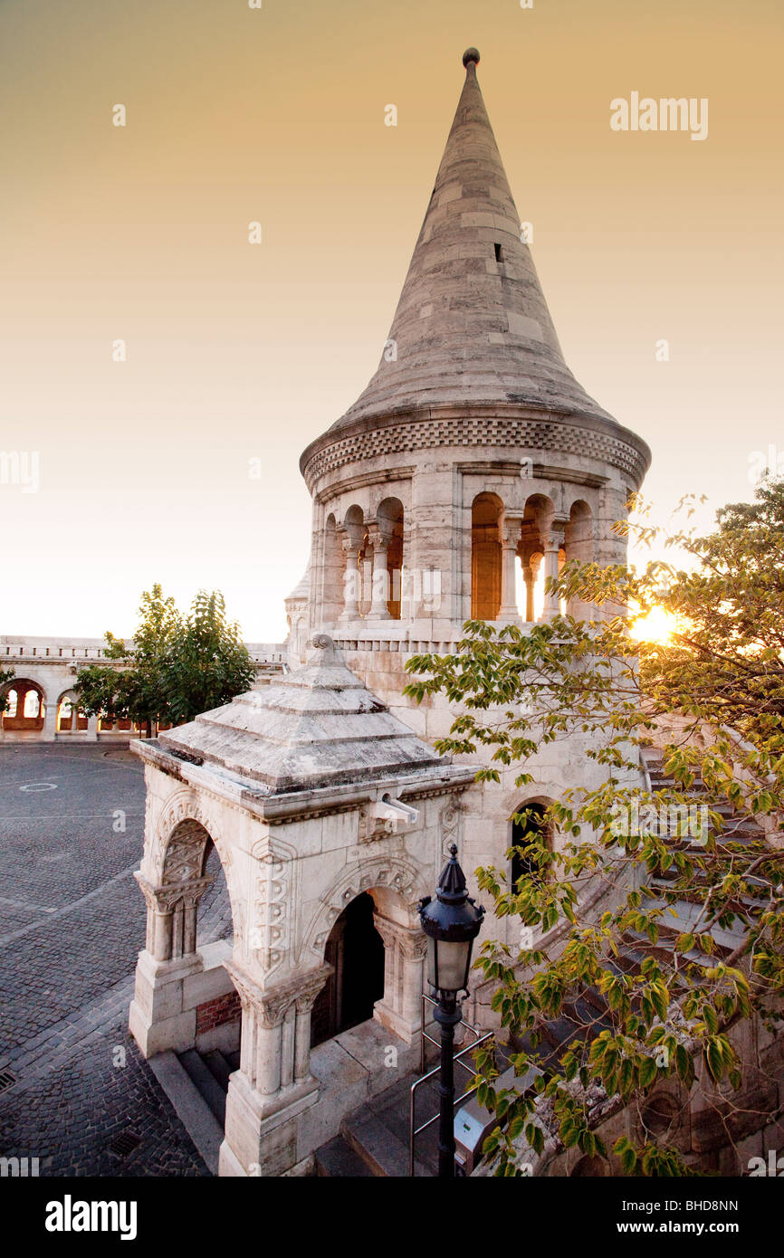 Du bastion des pêcheurs à l'aube Banque D'Images