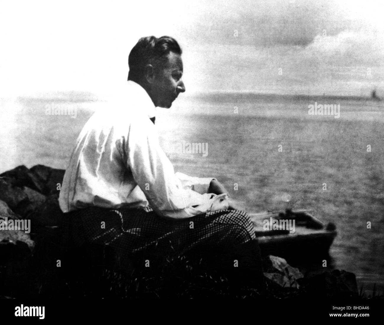 William, 6.5.1882 - 20.7.1951, Prince Héritier Allemand 15.6.1888 - 9.11.1918, Exil À Wieringen, Pays-Bas, 1919, Banque D'Images