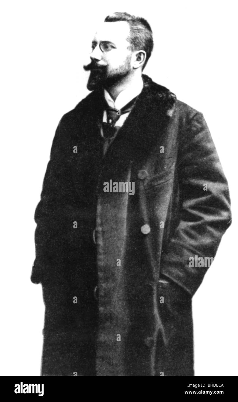 Langen, Albert 8.7.1869 - 30.4.1909, éditeur allemand, co-fondateur du magazine "Simplicissimus", demi-longueur, photo, vers 1900, Banque D'Images