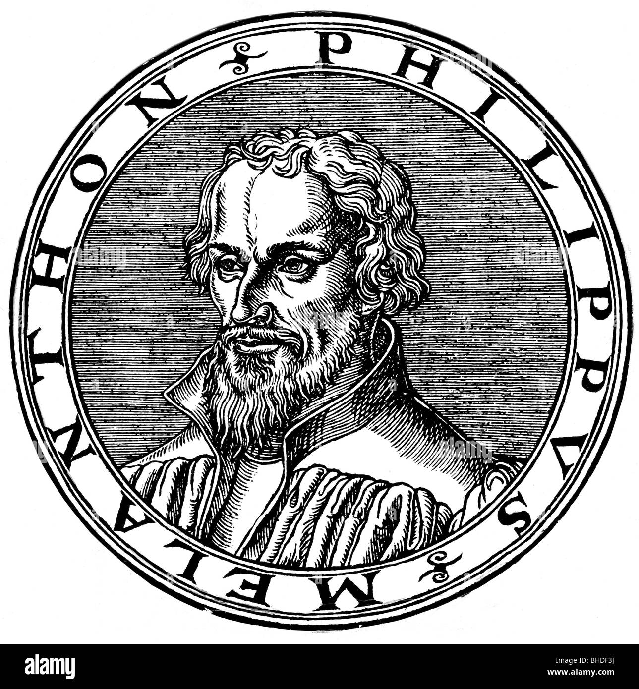 Melanchthon, Philipp, 16.2.1497 - 19.4.1560, humaniste et réformateur allemand, portrait, coupe de bois, 1546, , Banque D'Images