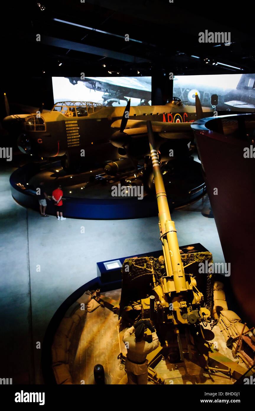 Australian War Memorial Canberra Australia // CANBERRA, Australia — Australian War Memorial in Canberra, ACT, Australia. L'Australian War Memorial, à Canberra, est un monument national commémorant les sacrifices militaires consentis par les Australiens dans divers conflits au cours de l'histoire. Banque D'Images