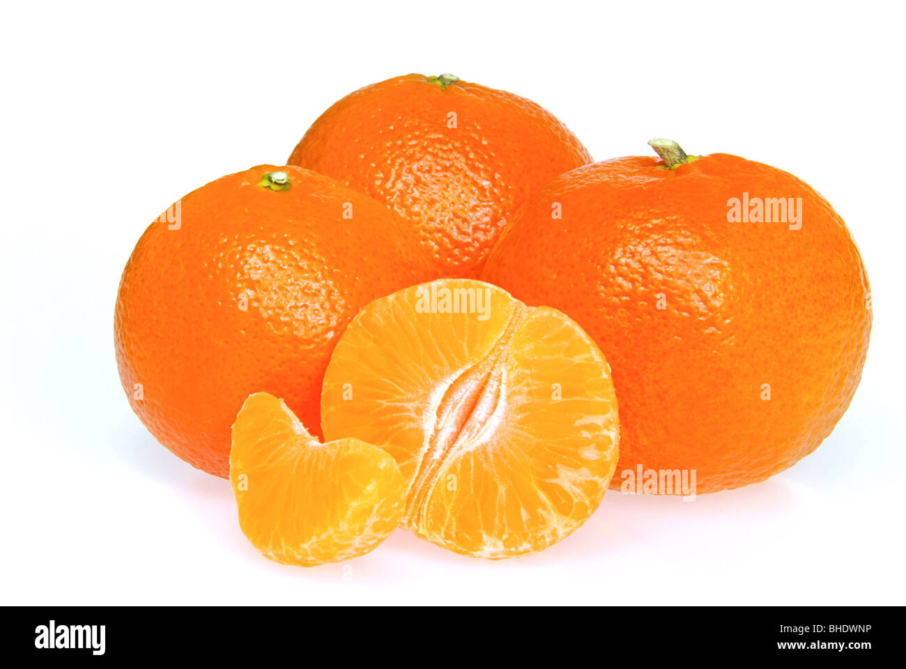 Mandarine mandarine - 02 isolés freigestellt Banque D'Images