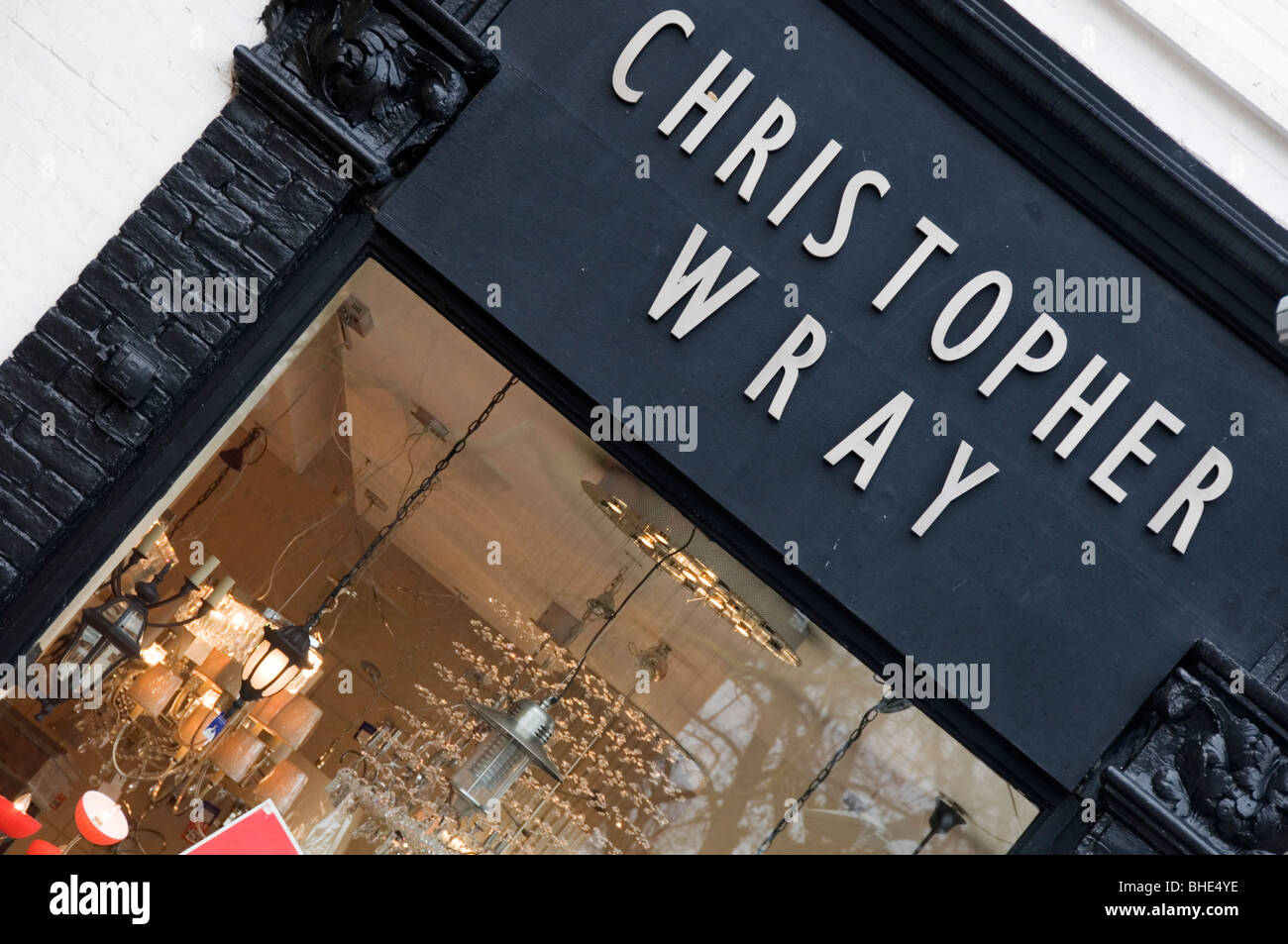 Christopher Wray Boutique de luminaires. Banque D'Images