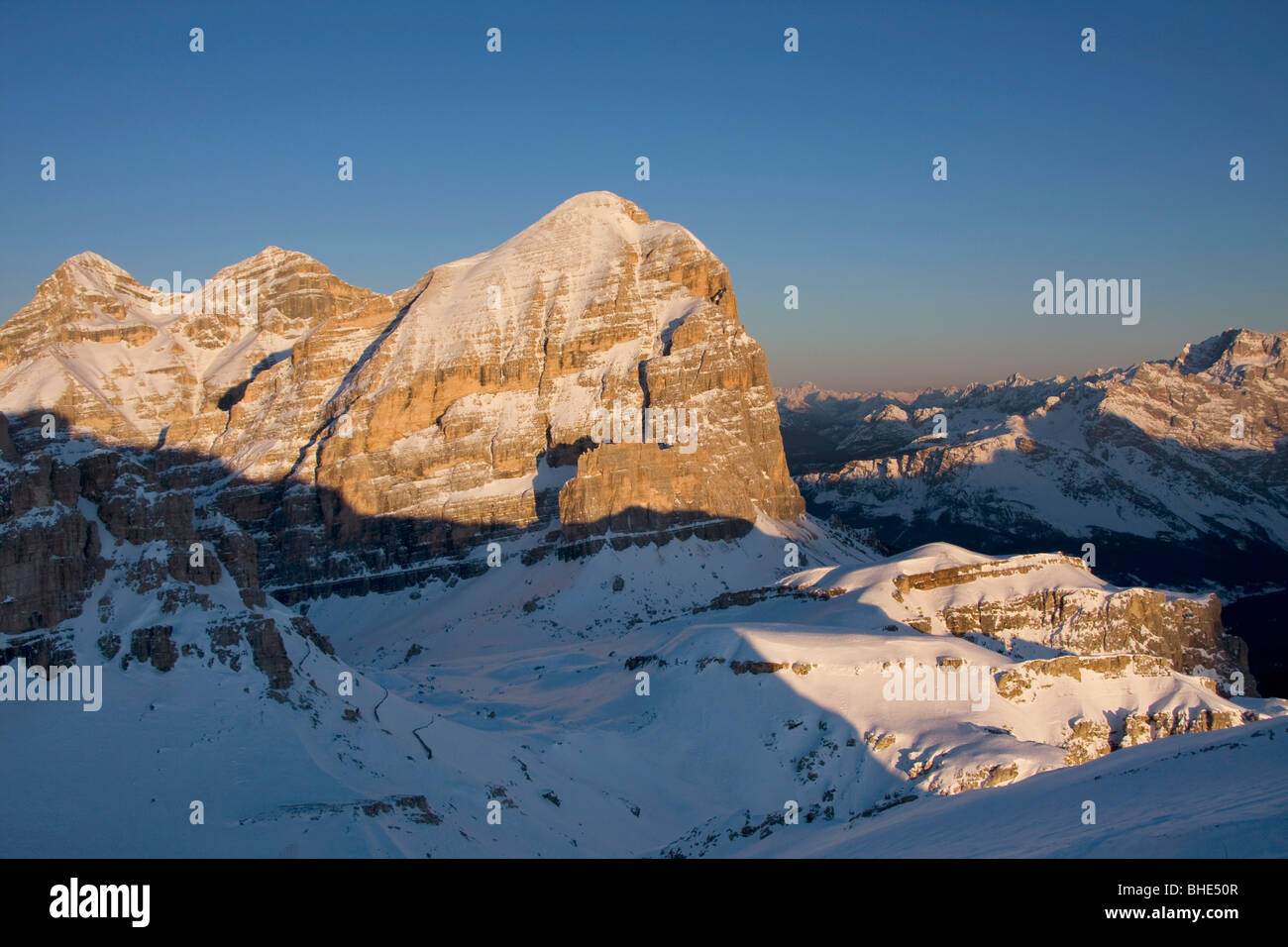 De paysage de lagazuoi dolomites, Cortina, tofane, Veneto, Italie Banque D'Images