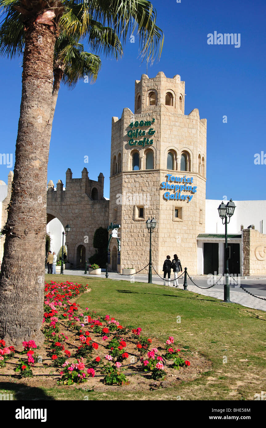 Porte d'entrée, Marina Port El Kantaoui, Port El Kantaoui, Sousse, Tunisie Gouvernorat Banque D'Images
