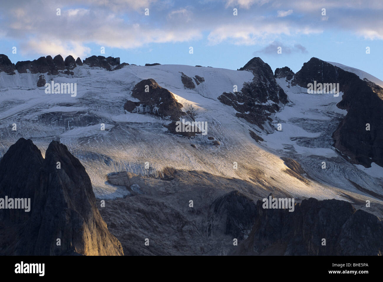 La montagne, glacier, marmolada dolomites, l'unesco, Veneto, Italie Banque D'Images