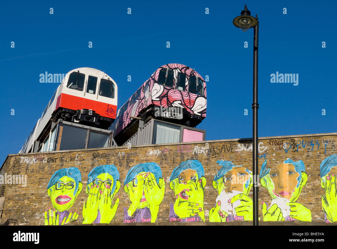Street Art à Londres, Angleterre Banque D'Images