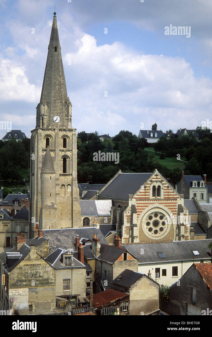 Église Saint-Jean-Baptiste de Langeais, Langeais, Indre-et-Loire, France  Photo Stock - Alamy