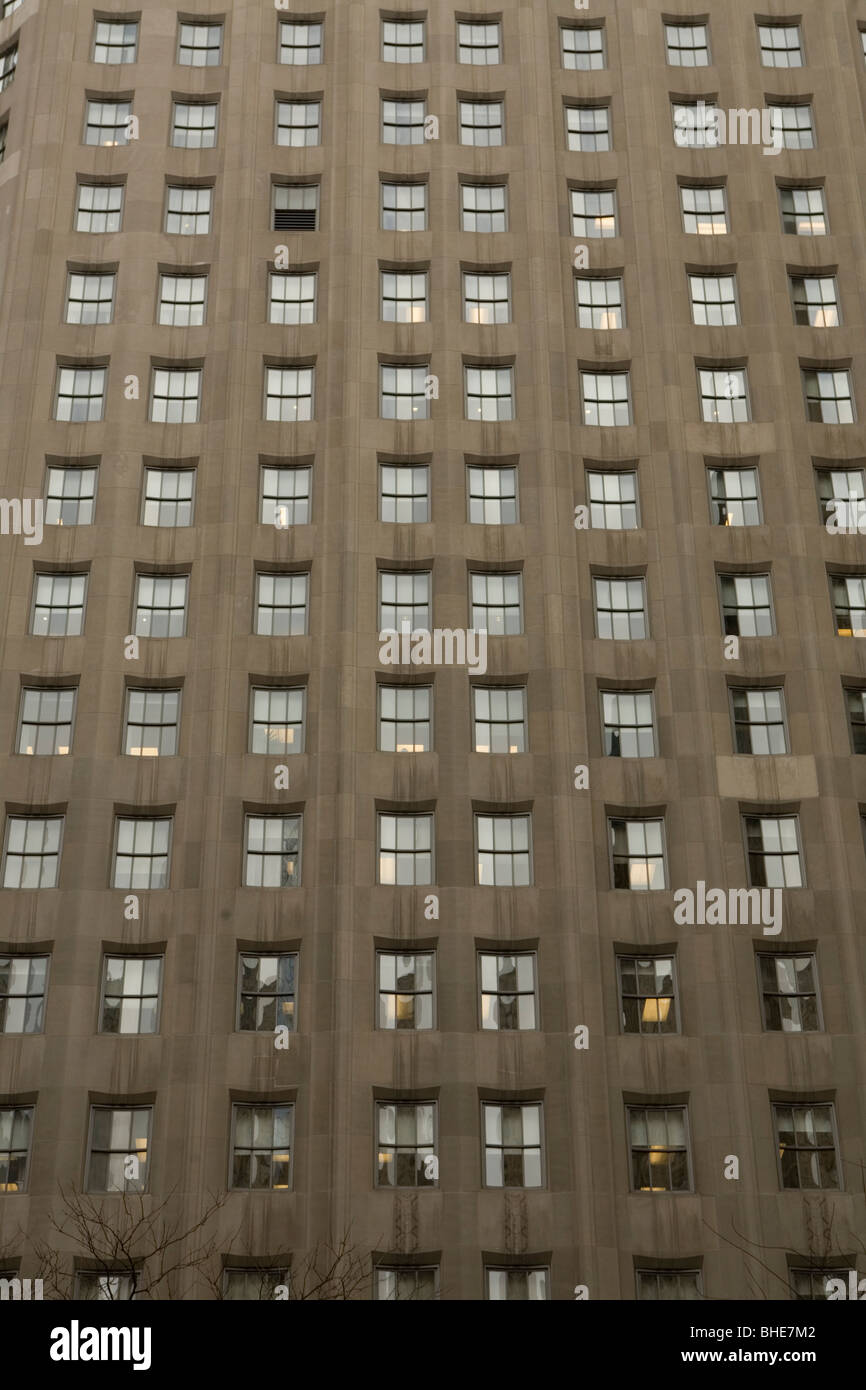 Capacités : Windows Office Building, New York City. Banque D'Images