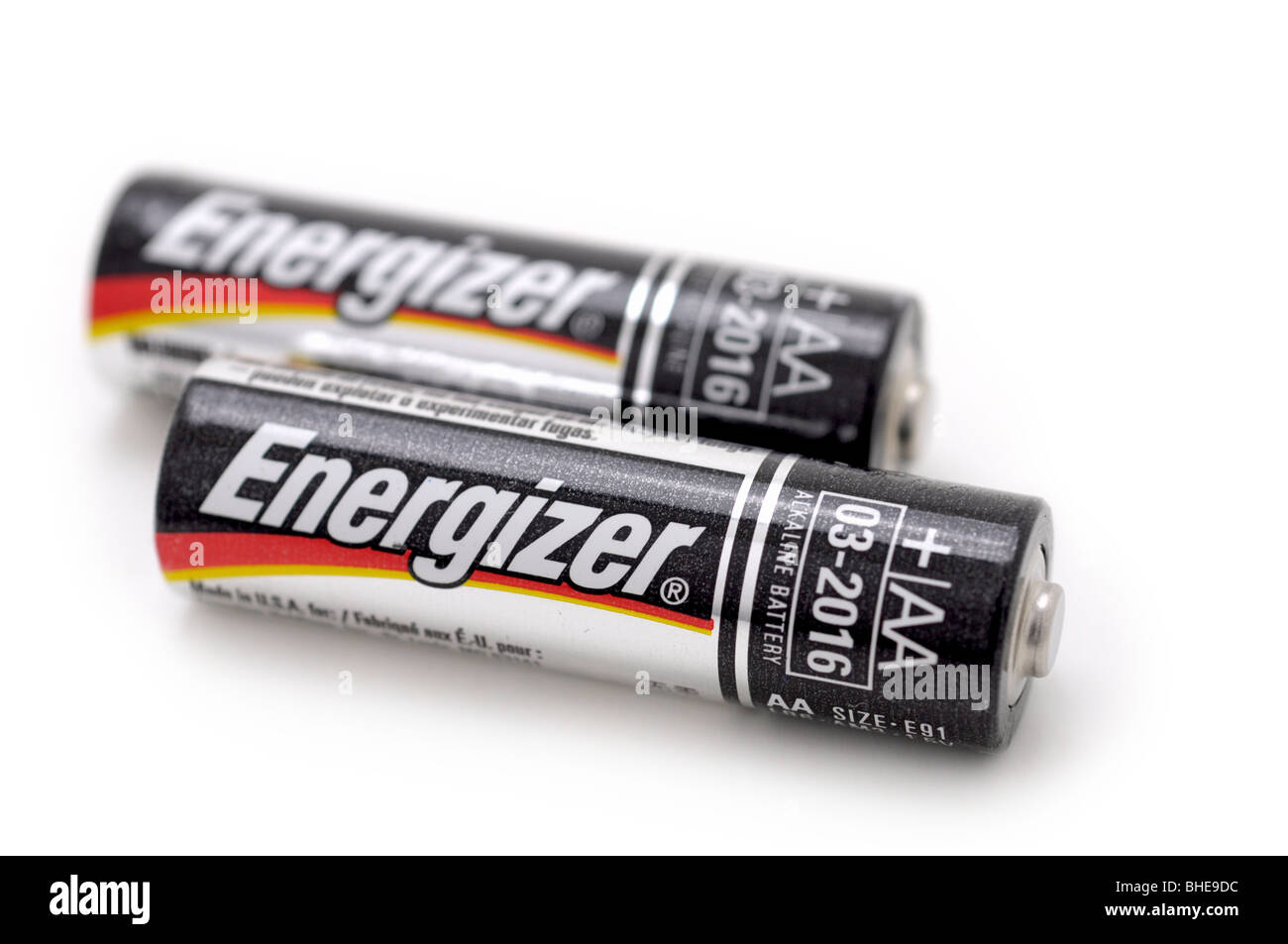 Piles alcalines AA Banque D'Images