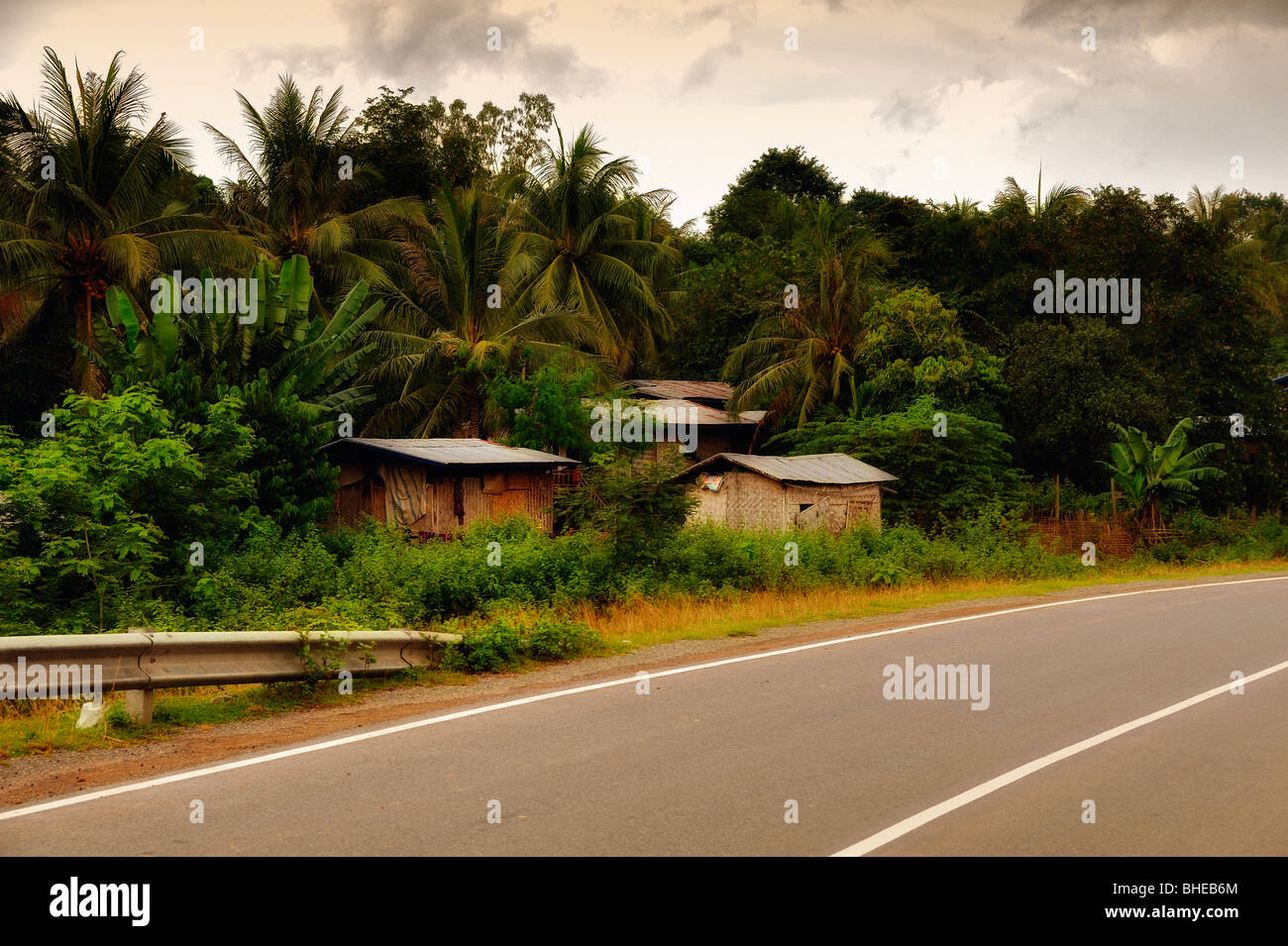 Le Laos, Sépon, neuvième district road, près de la frontière du Vietnam. Daensanvan Village Banque D'Images