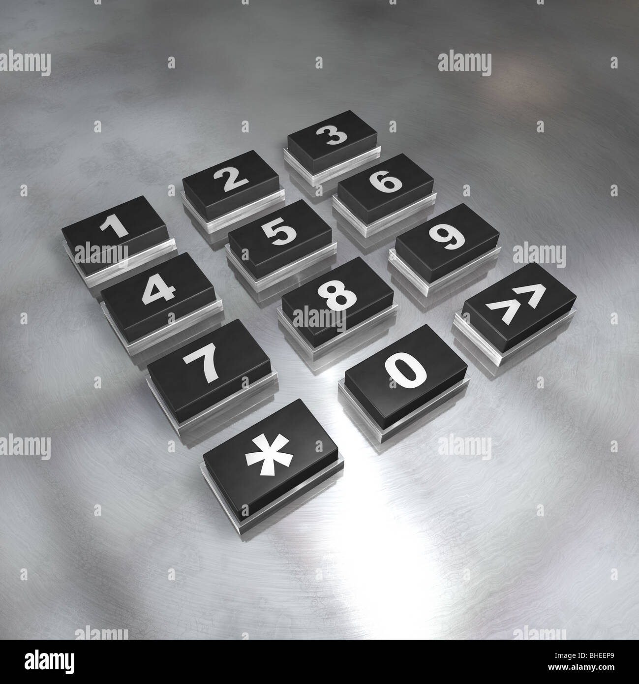 Serrure digitale Banque D'Images