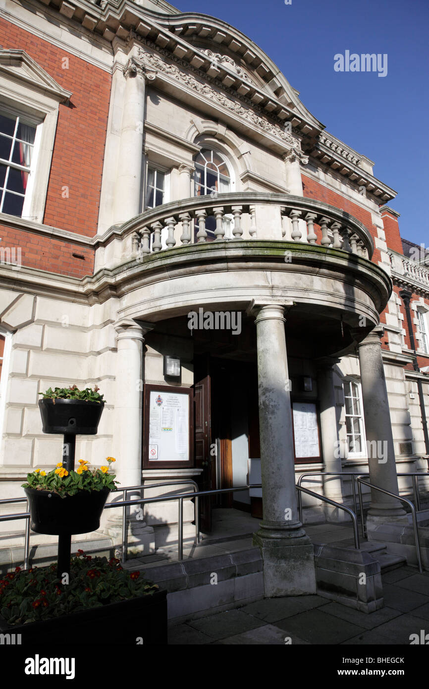 La mairie accueil de la mairie, rue lloyd conway llandudno North Wales clwyd uk Banque D'Images