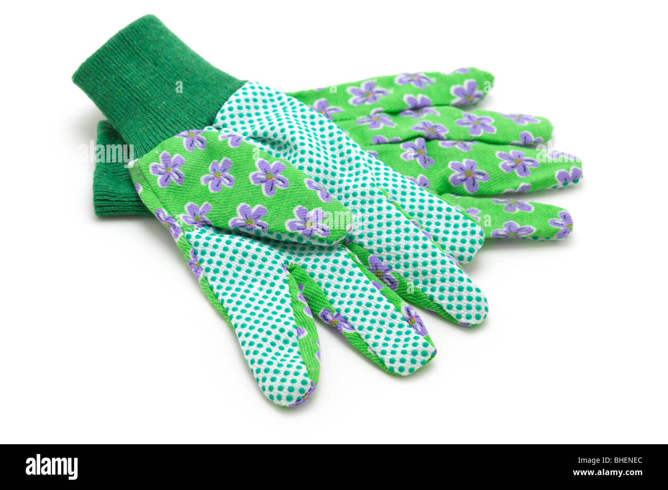 Gants de jardinage Banque D'Images