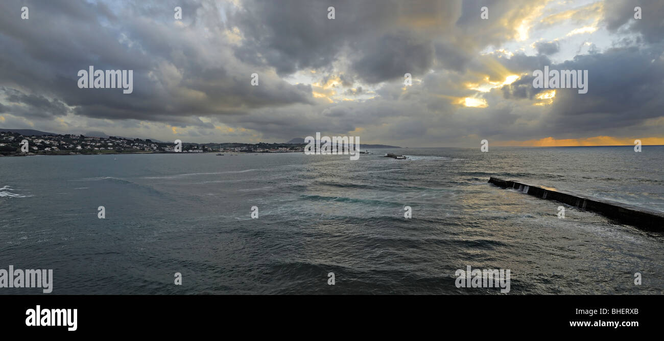 St Jean de Luz Bay Banque D'Images