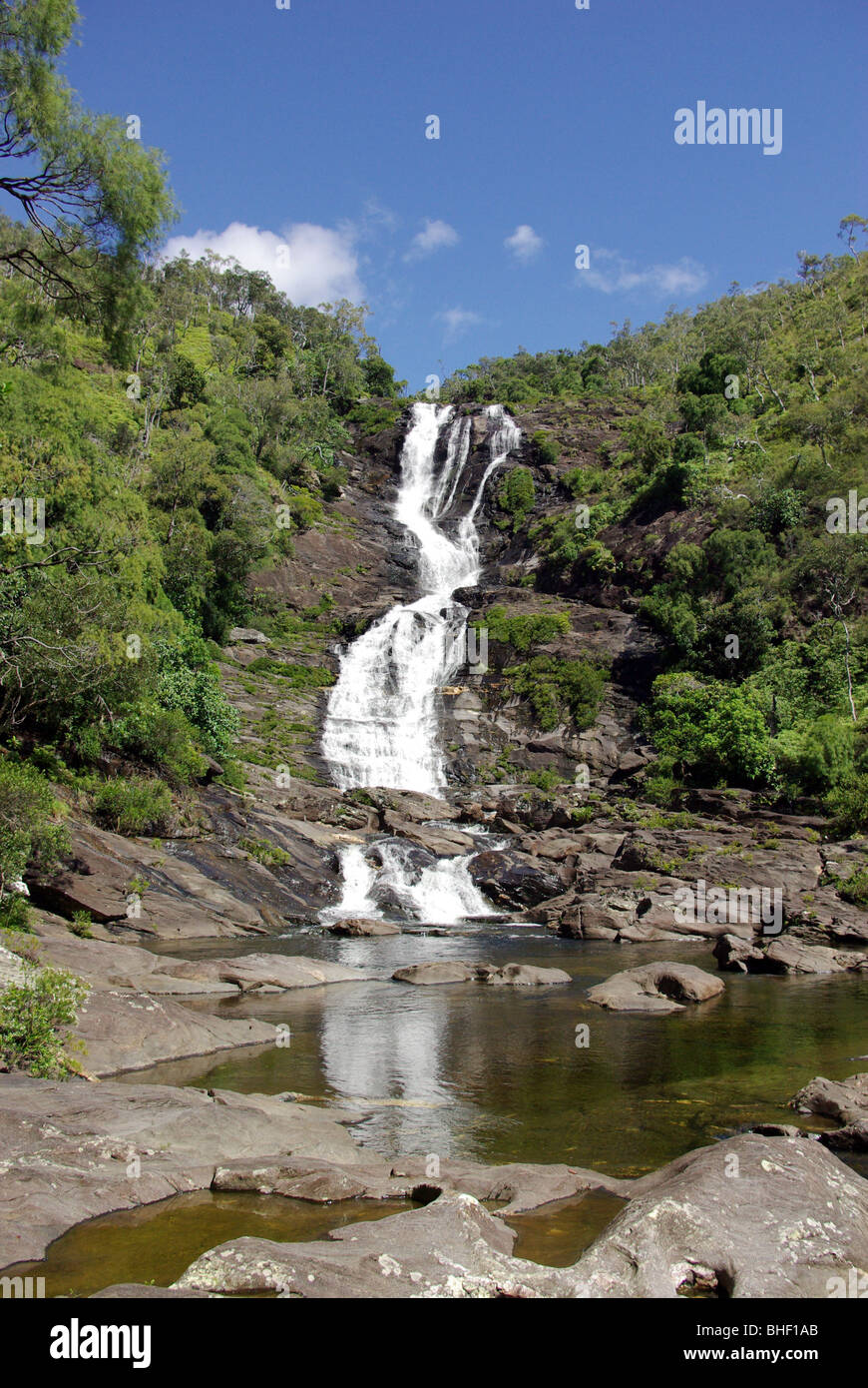 Nouvelle Calédonie : Colnet Waterfall Banque D'Images