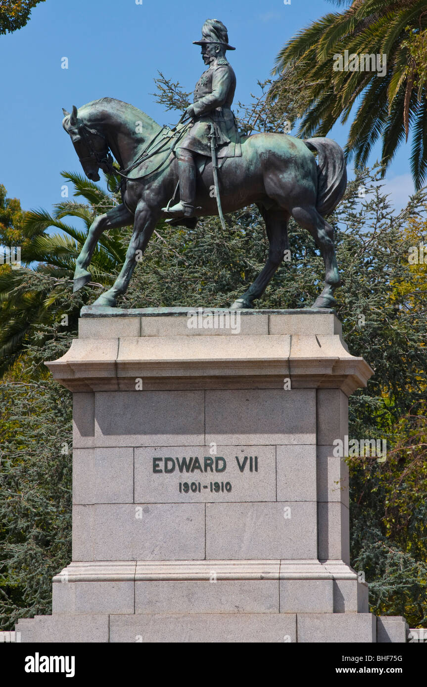 Monument colonial à King Edward VII dans le domaine Kings Gardens à Melbourne, Victoria, Australie Banque D'Images