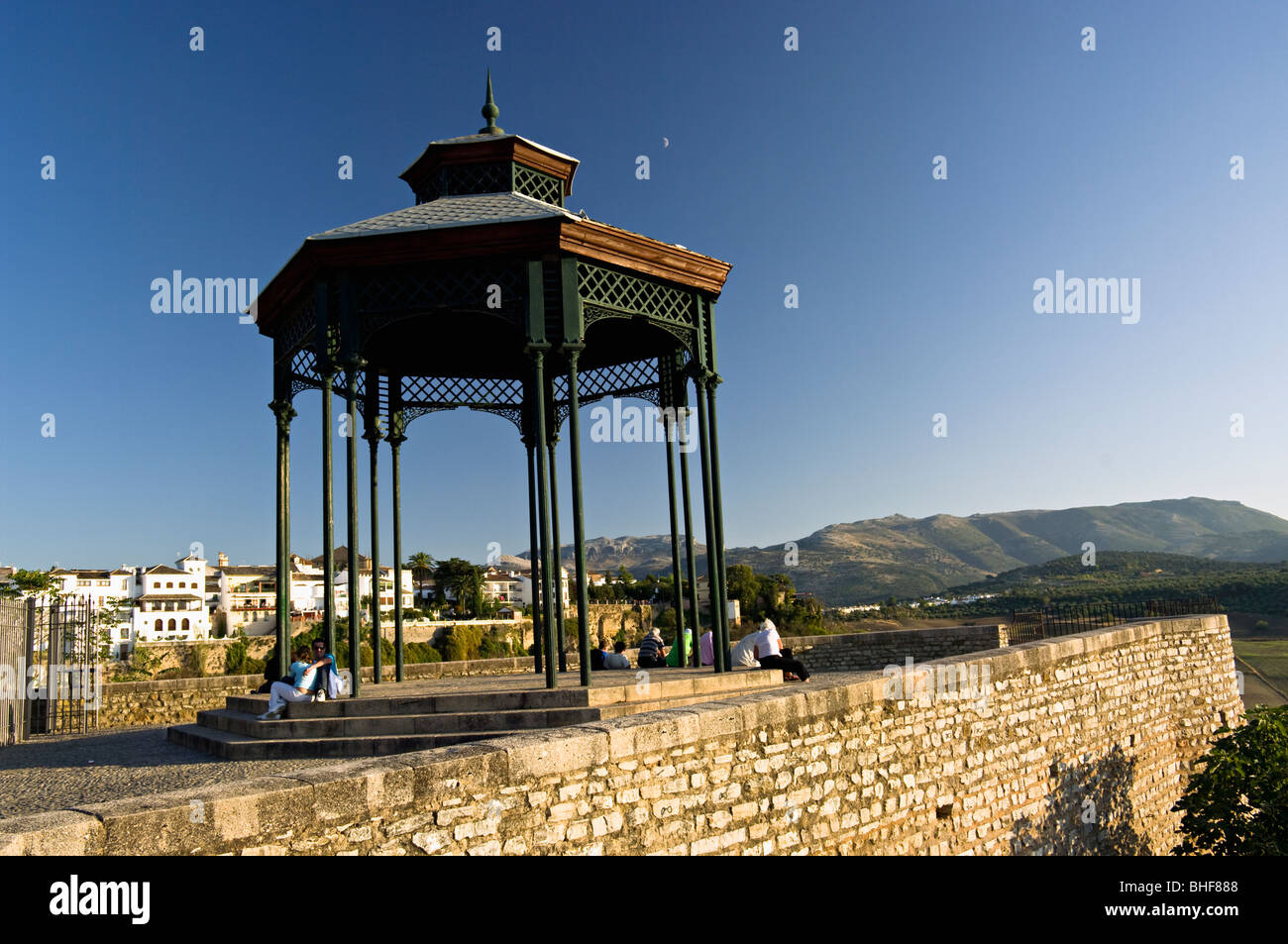 Alameda del Tajo, Ronda, Malaga, Andalousie, Espagne Banque D'Images