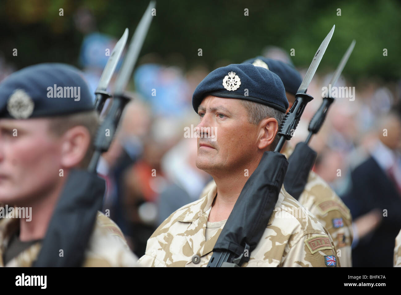 Le personnel militaire britannique Banque D'Images
