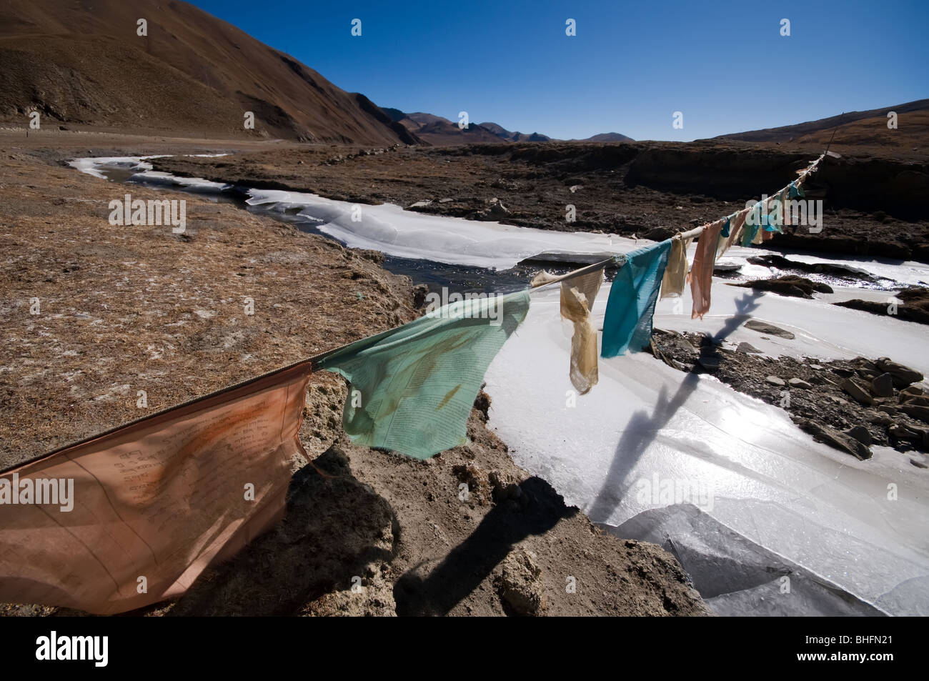 Yamdrok-Tso, Tibet Banque D'Images