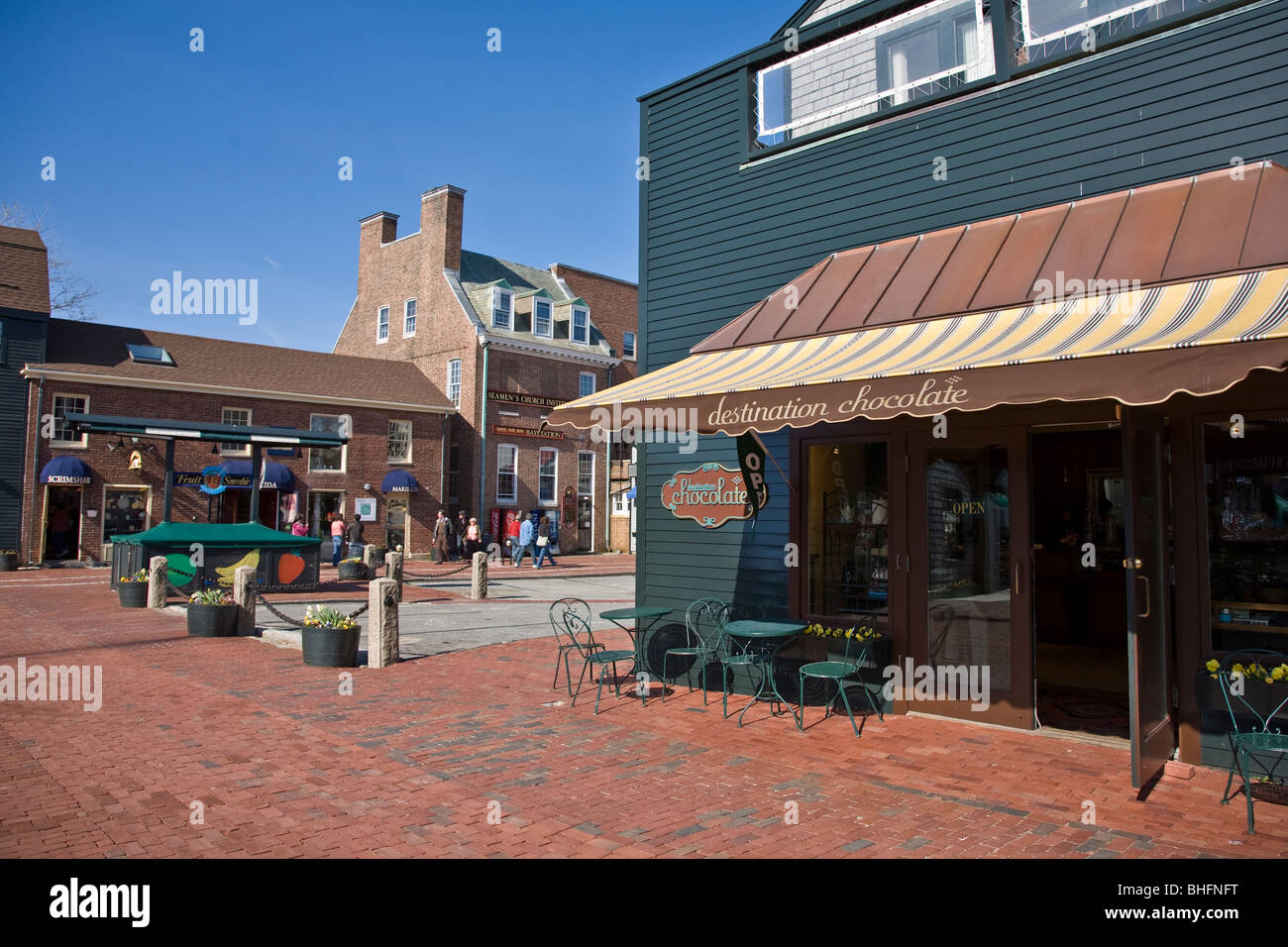 Bowen's Wharf de Newport, Rhode Island. Banque D'Images