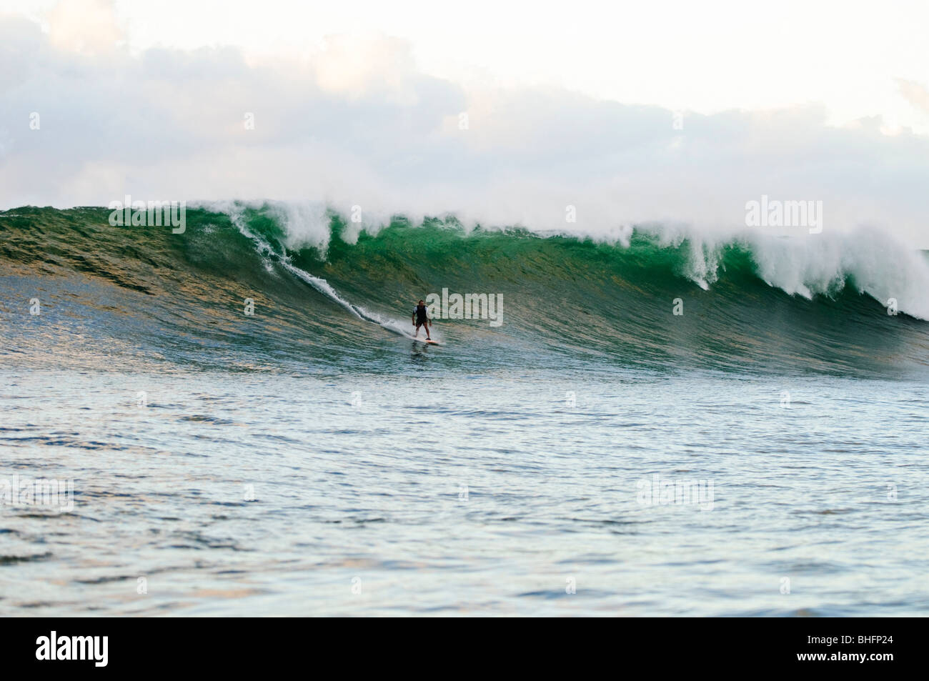 Tow-in Surfing, New York Banque D'Images