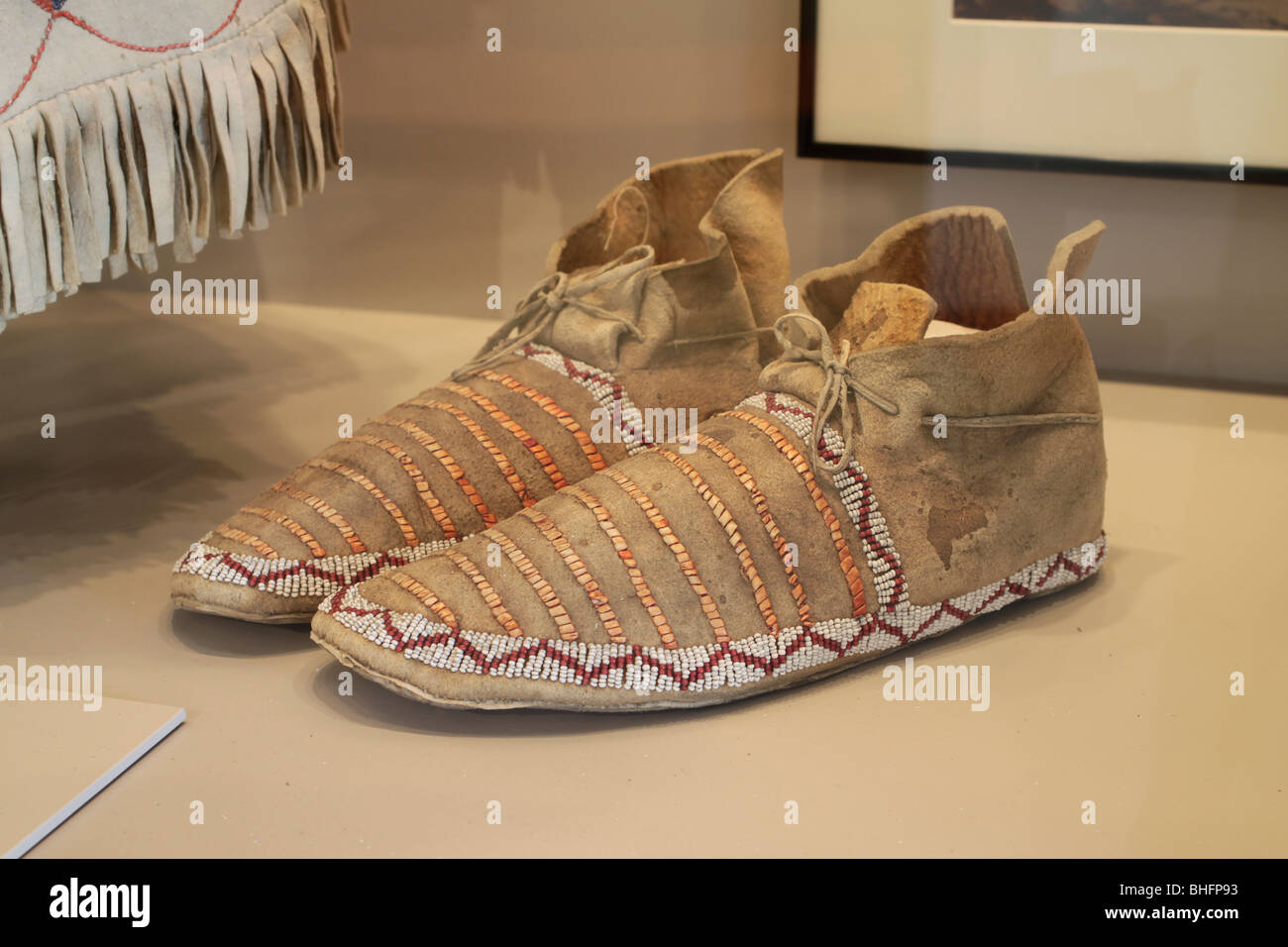 Les mocassins indiens américains Photo Stock - Alamy