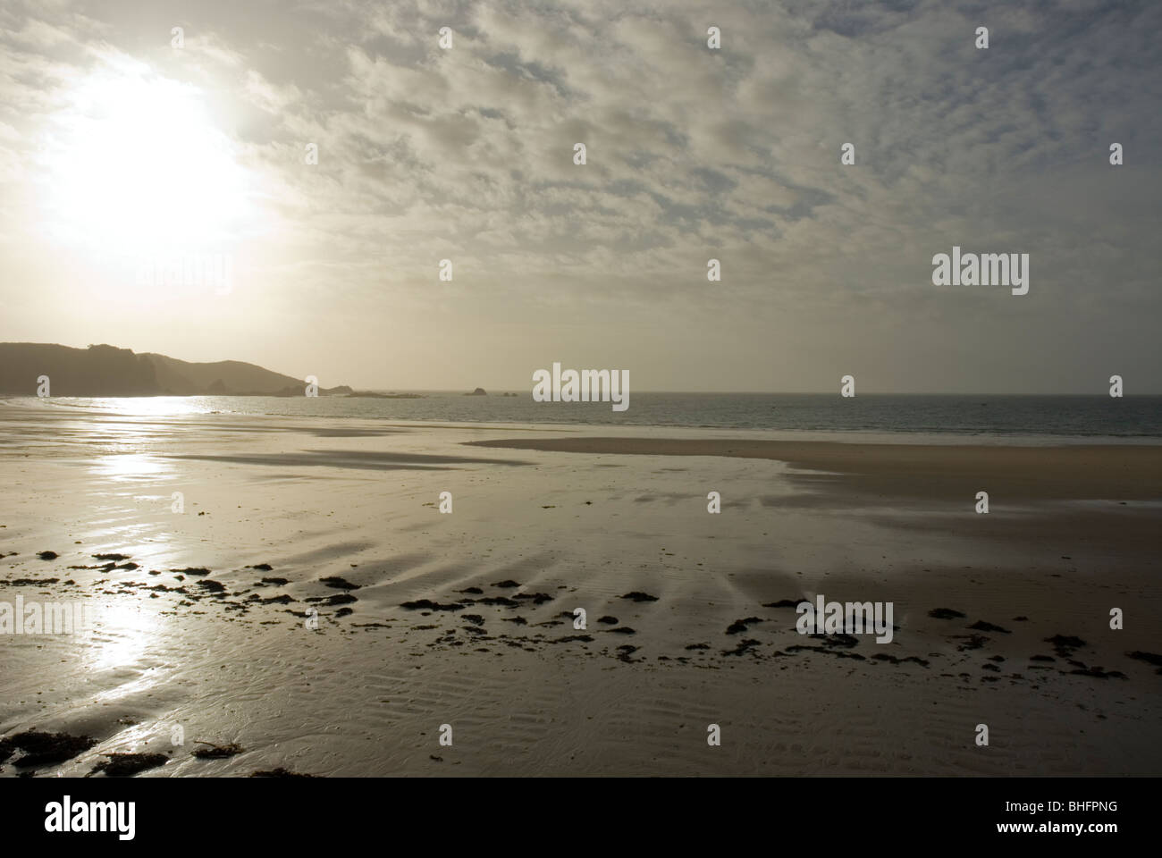 La plage St Brelade Jersey Channel Islands Banque D'Images