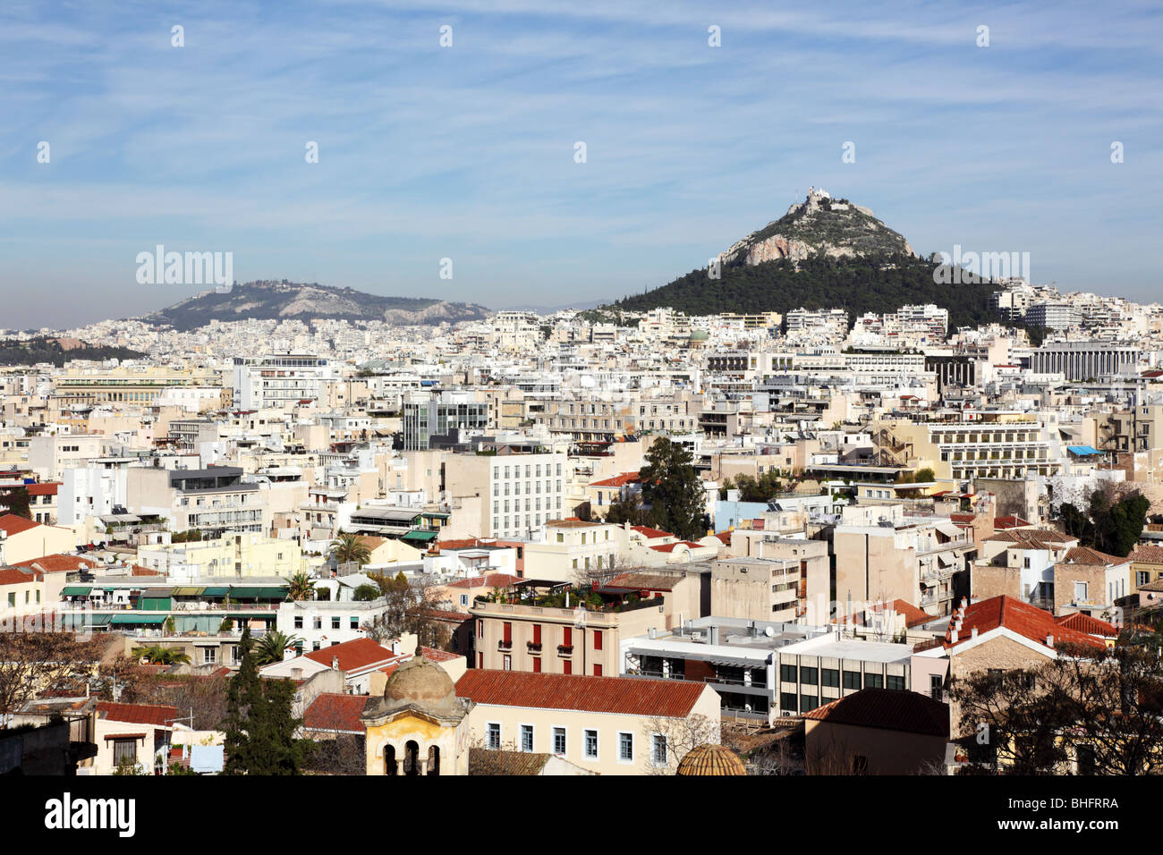 Vue sur Athènes Banque D'Images