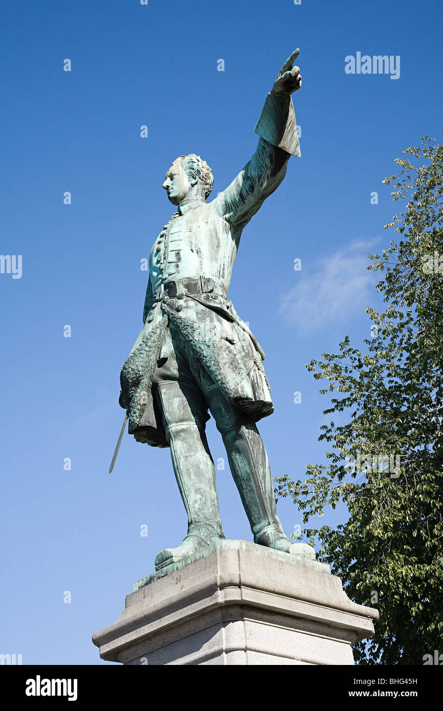 Statue de Charles XII à Stockholm Banque D'Images