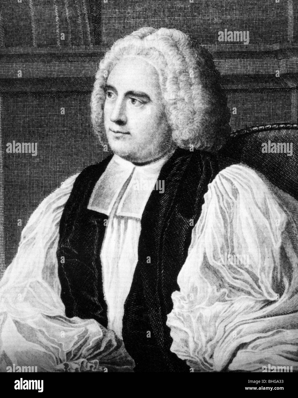 GEORGE BERKELEY - Irish évêque anglican et philosophe (1685-1753) Banque D'Images