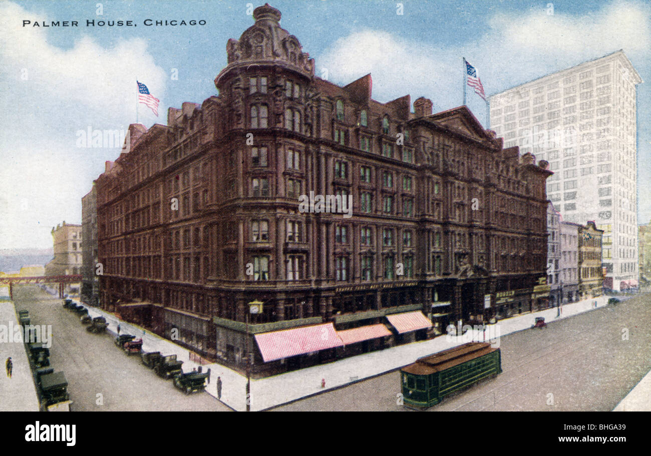 Palmer House, Chicago, Illinois, USA, 1910. Artiste : Inconnu Banque D'Images