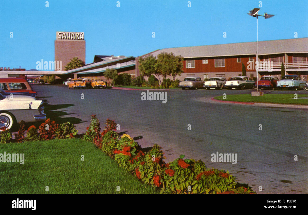 Sahara Hotel, Las Vegas, Nevada, USA, 1956. Artiste : Inconnu Banque D'Images