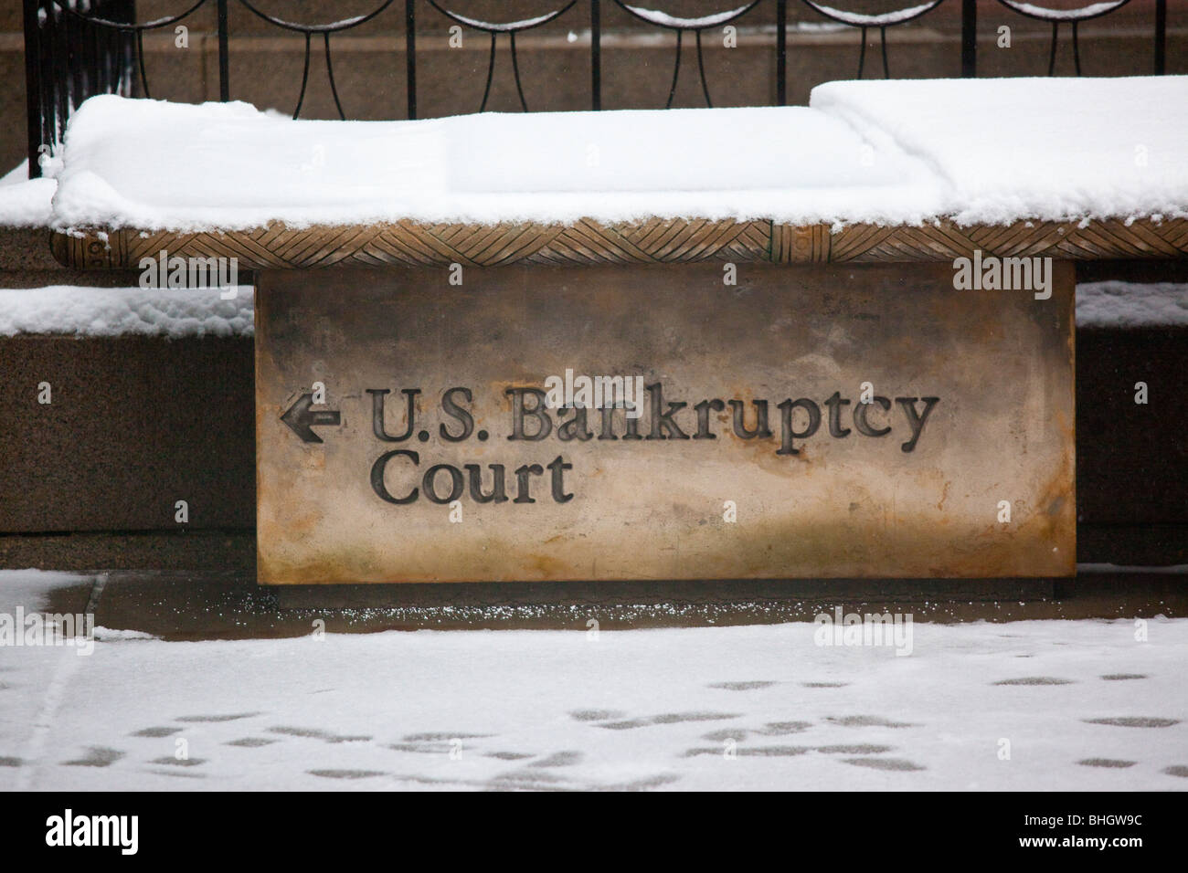 US Bankruptcy Court dans le lower Manhattan, New York City Banque D'Images