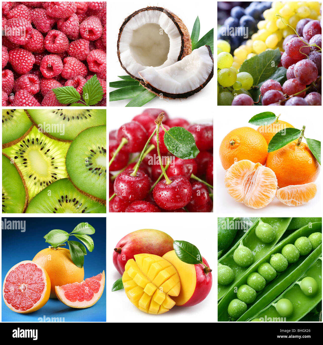 Collection d'images sur le thème de la 'Fruits' Banque D'Images