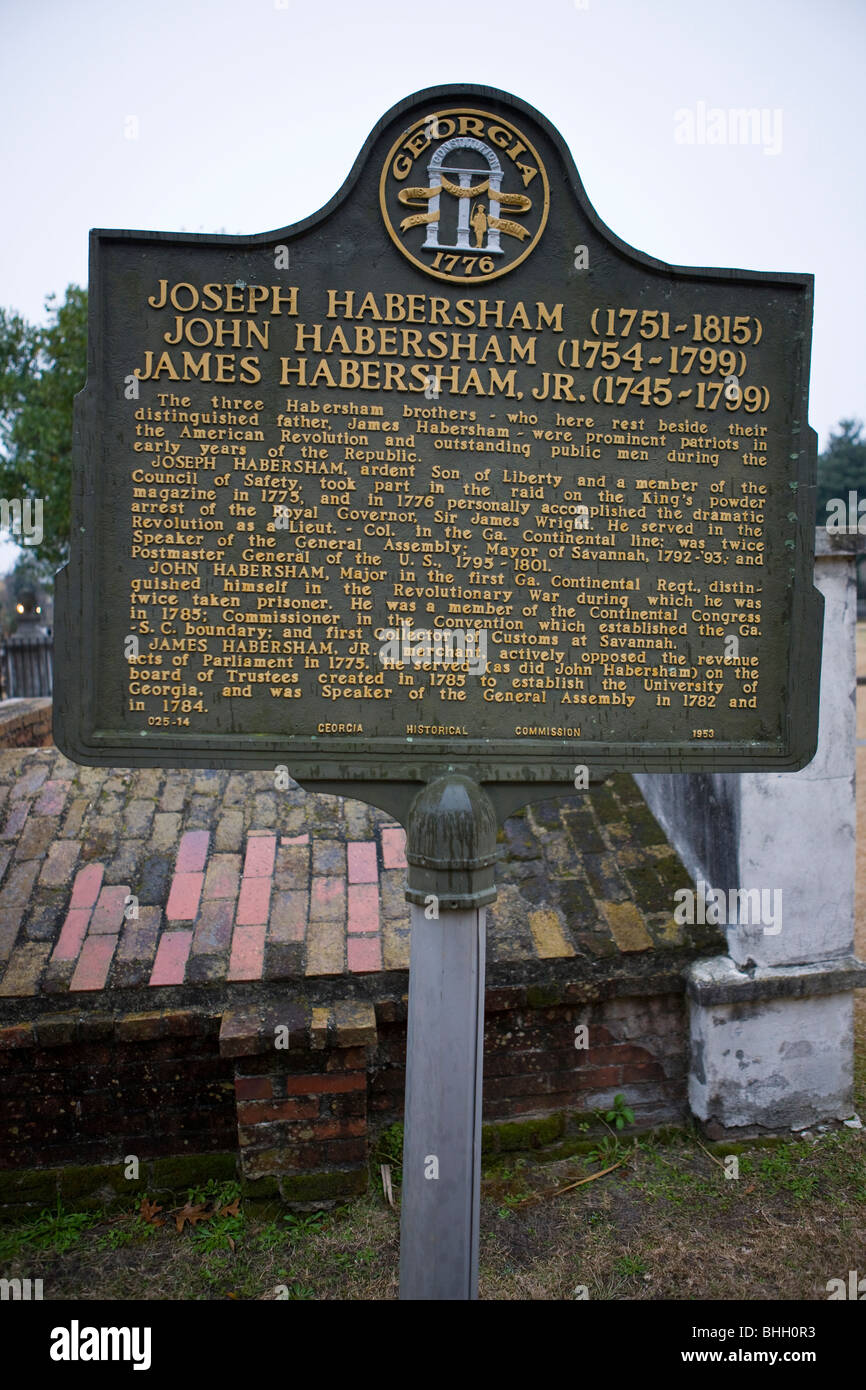 Joseph Habersham (1751-1815) John Habersham (1754-1799) James Habersham, Jr (1745-1799) Banque D'Images