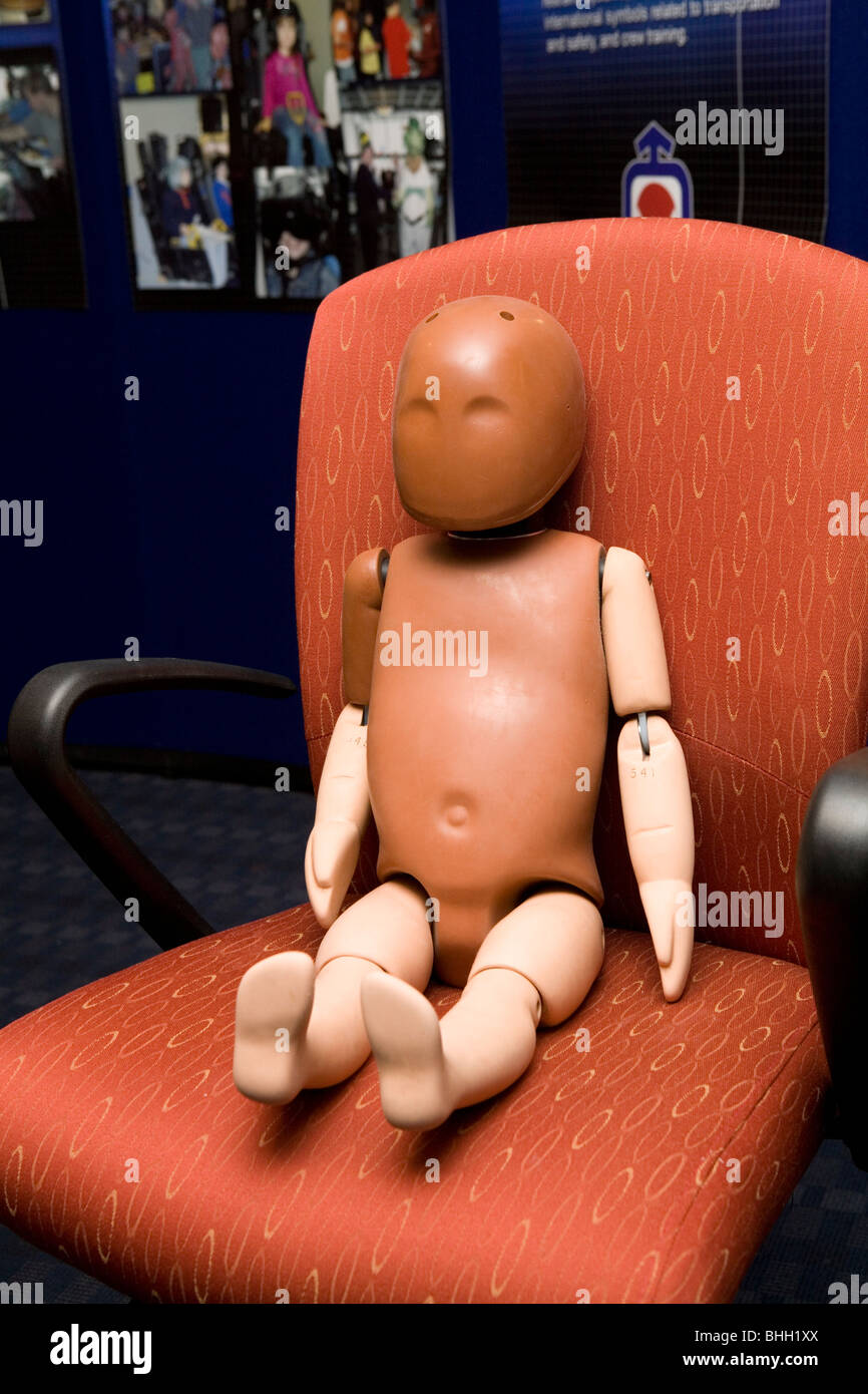 Crash test dummy taille enfant Banque D'Images
