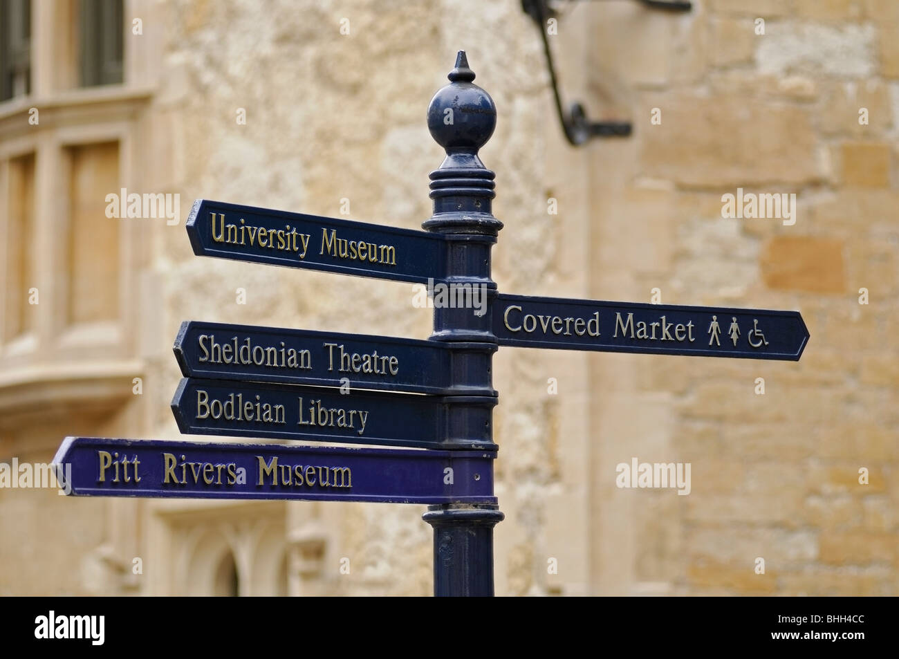 Les plaques de rue, Oxford, Royaume-Uni. Banque D'Images