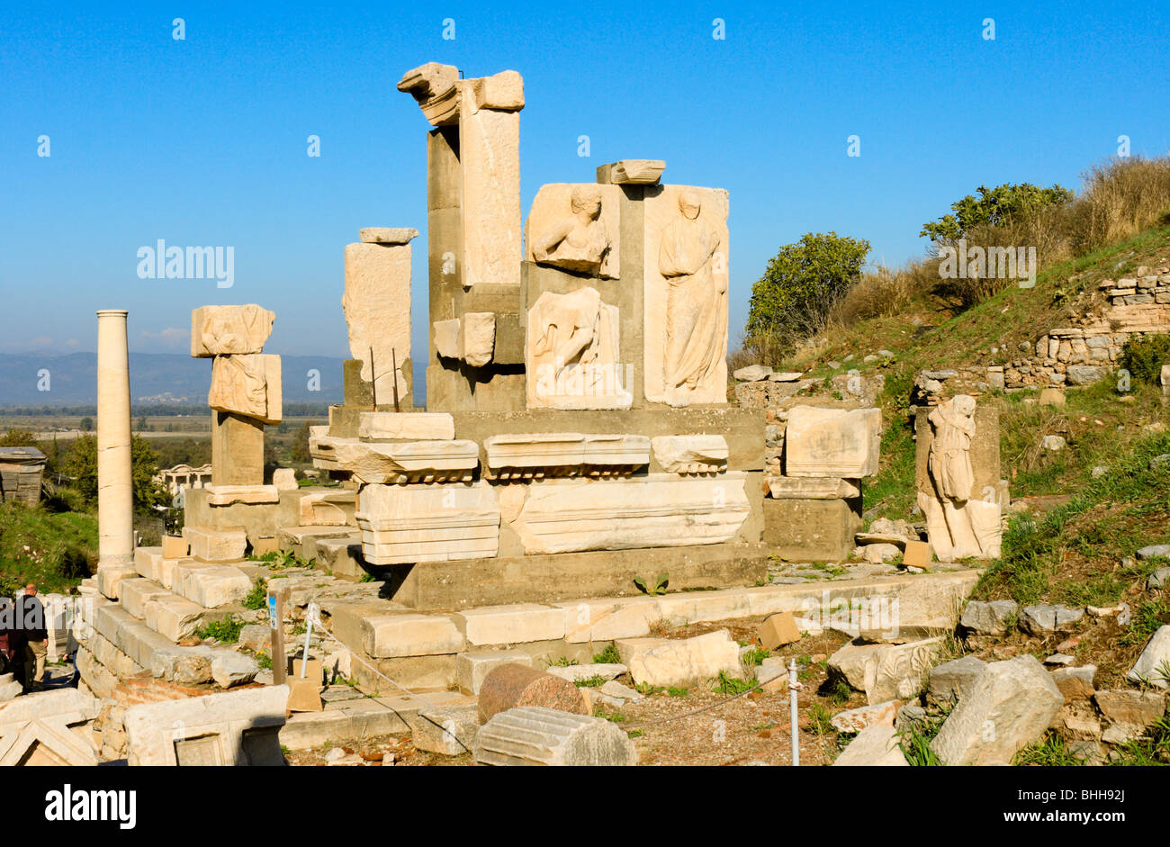 Ruines de du Mémorial Memmius, Ephèse, Turquie Banque D'Images