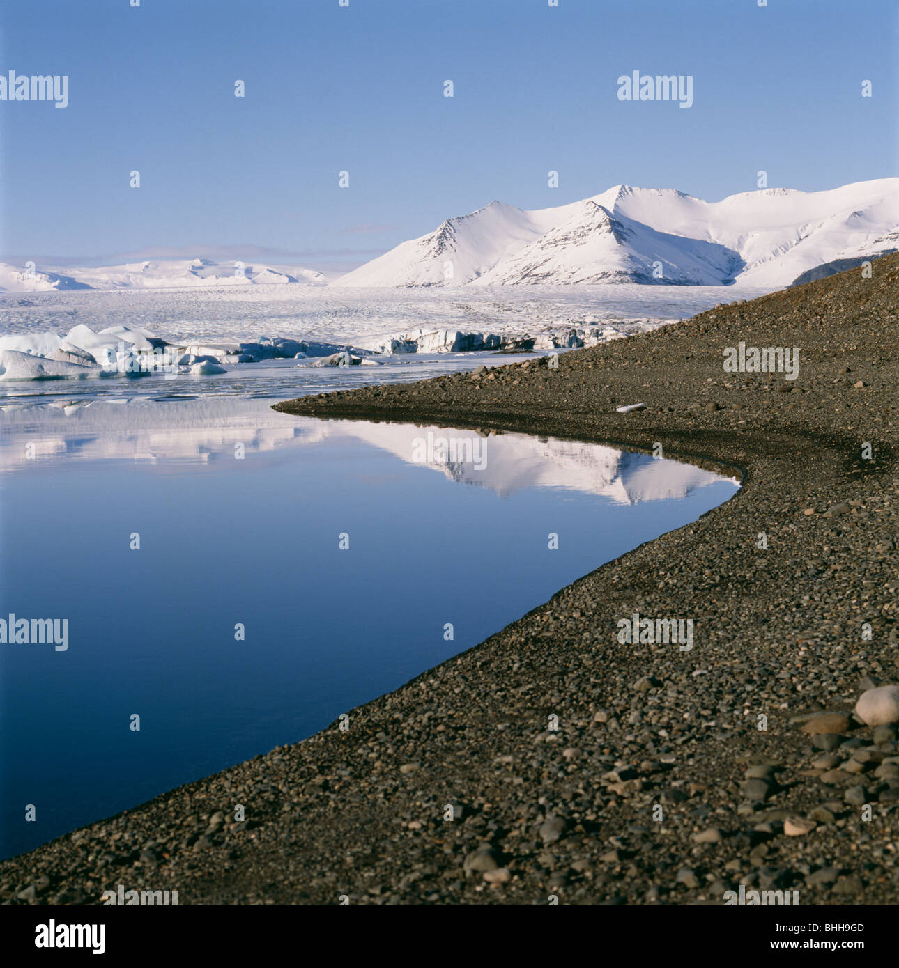 Paysages de montagne, de l'Islande. Banque D'Images